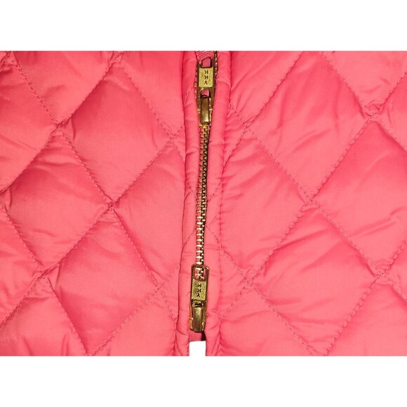 Talbots Quilted Puffer Vest M Pink With Zip Pockets & Front Closure - Picture 7 of 10